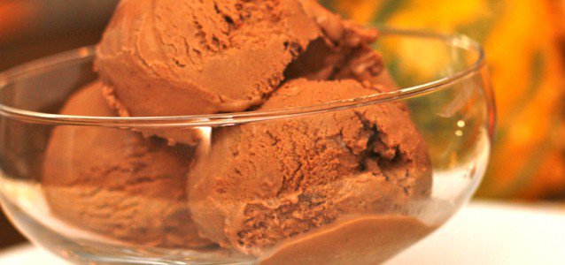 Scoops of delicious dairy free, gluten free chocolate peanut butter ice cream.