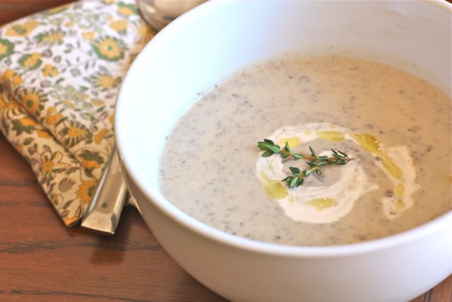 15 minute creamy mushroom blender soup (vegan paleo) - Luvele US