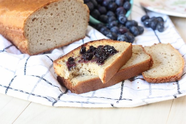 Artisan-style bread baked in loaf pans for sammies and grilled