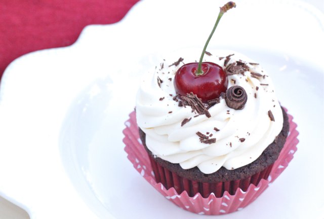 gourmet black forest cupcakes