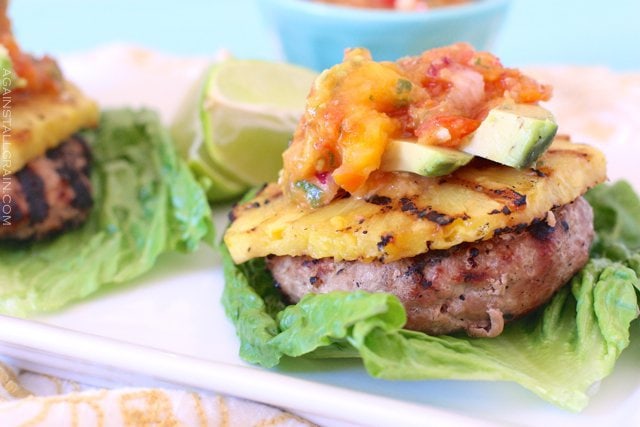 Hawaiian Turkey Burger made with coconut amigos and pineapple juice for that island flavor!