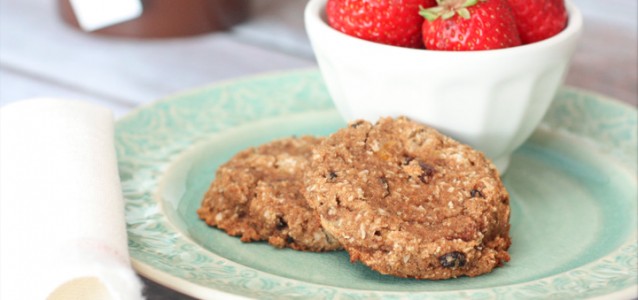 A plate of Egg and Nut Free breakfast cookies sweetened naturally!