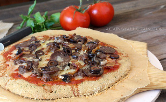 Grain-Free Meat Lovers Pizza - from Against All Grain