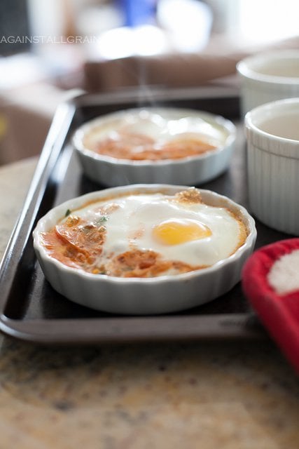 One-pan Italian baked eggs recipe