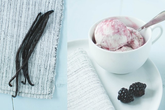 Blackberry ice cream without machine hot sale