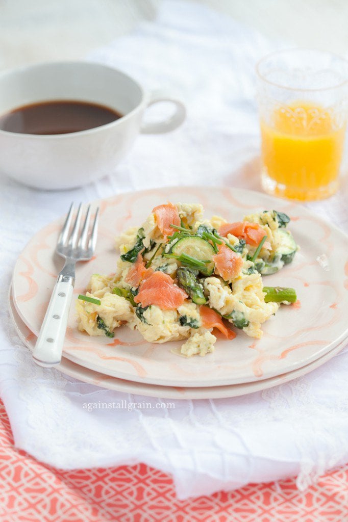 Smoked Salmon Scramble from Against all Grain 2