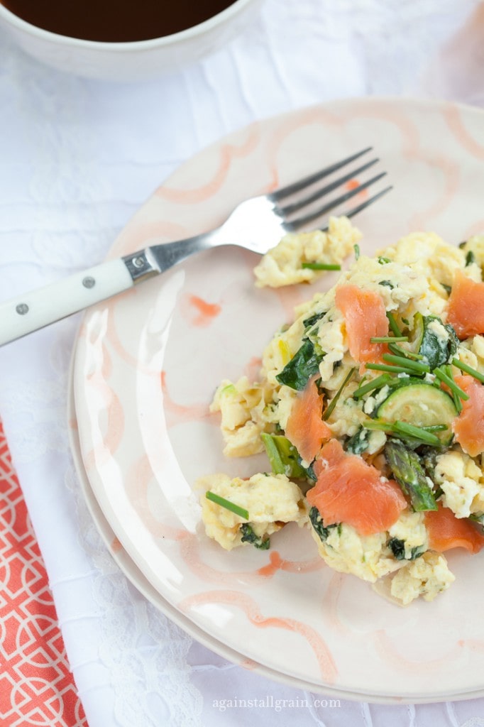 Smoked Salmon Scramble from Against all Grain