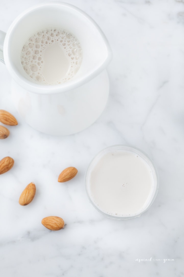 Homemade Almond Milk Using a Juicer