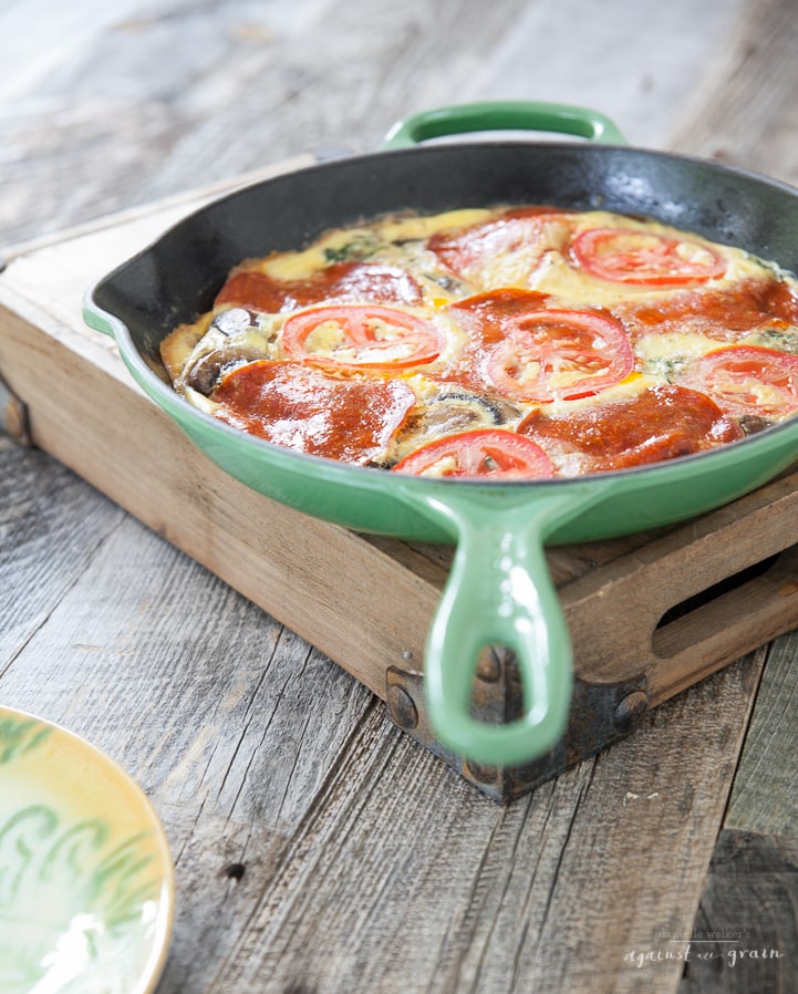 Pizza Frittata by Danielle Walker Against all Grain