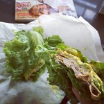 Whole Foods Deistel turkey lettuce wrap mustard pickles avocado