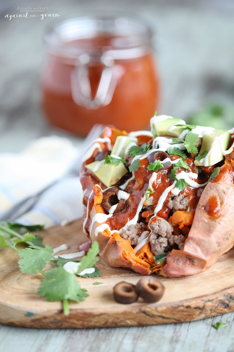 Gluten-Free Enchilada Sweet Potatoes from Danielle Walker - Against all Grain