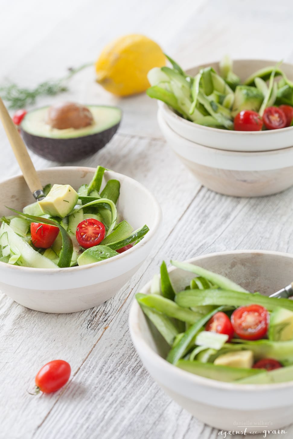 Zucchini Ribbon Salad | Against All Grain - Delectable paleo recipes to ...