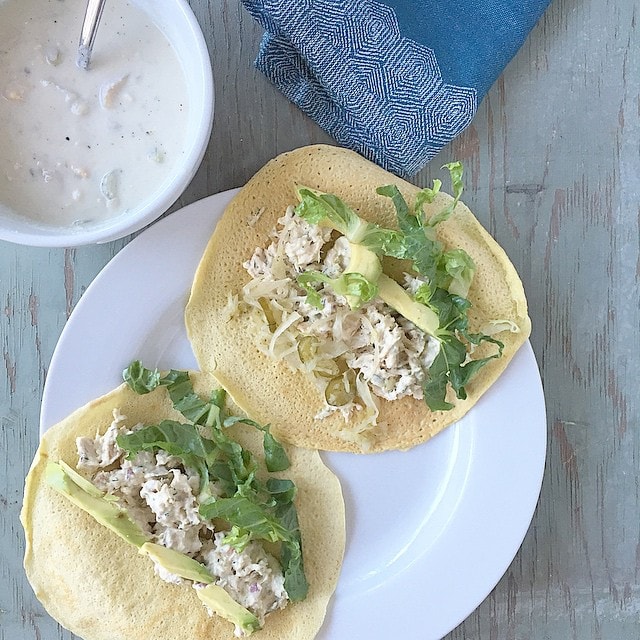 Today_s_lunch_was_my_tuna_salad_from_Meals_Made_Simple_in_the_wraps_from_the_same_book_with_avocado_and_lettuce_and_one_with_Dill_Kraut__because_I_couldn_t_decide__if_I_was_craving_it_or_not_____plus_a_bowl_of_leftover_Clam_Chowder_from_my_first_book