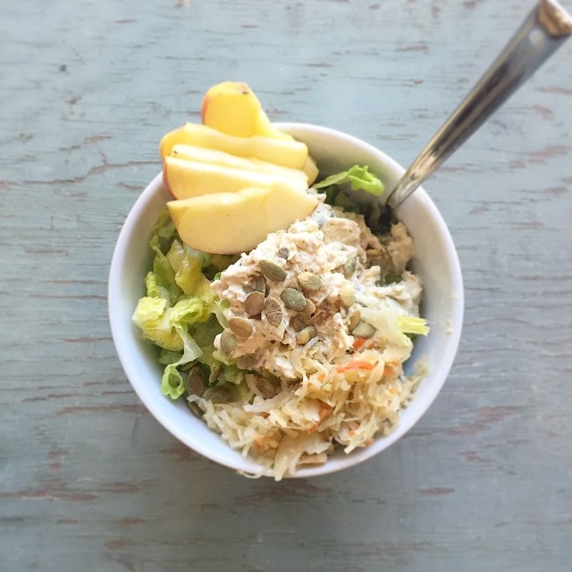 Tuna_salad__pumpkin_seeds__apples__and_horseradish_kraut.___daniellescravings__mealsmadesimple__paleo