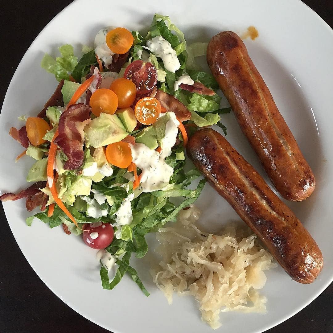 Tonight_calls_for_simple._Chicken_apple_sausages__kraut__and_a_salad_with_ranch_from_Meals_Made_Simple.___aageats__mealsmadesimple__paleo__againstallgrain