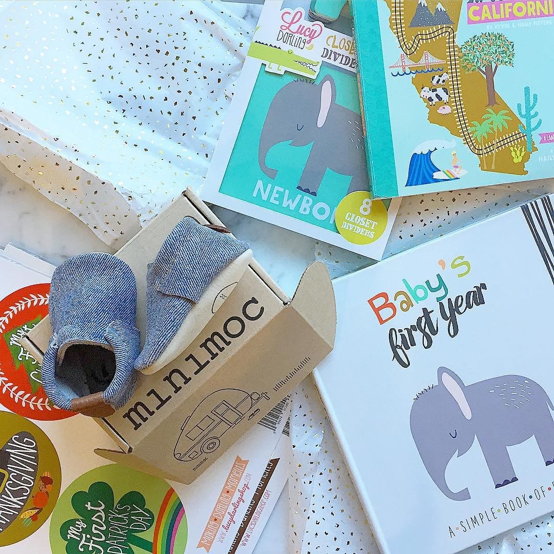 Good_mail_day__I_m_ovsess_d_with_these_chambray__minimoc_and_all_of_the_cute_stickers_for_documenting_E_s_milestones_from__lucydarlingshop_.__babystuff