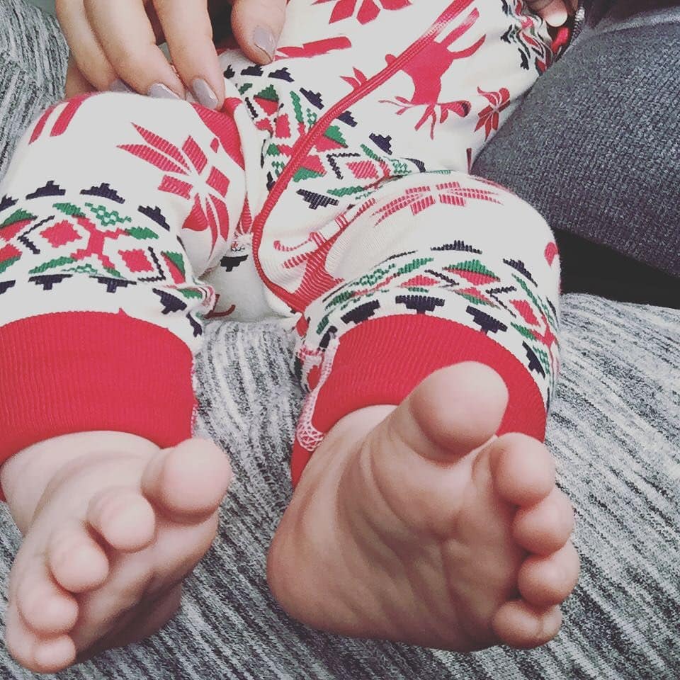 2_things_I_love_sleepy_baby_feet_and_Christmas_jammies.___
