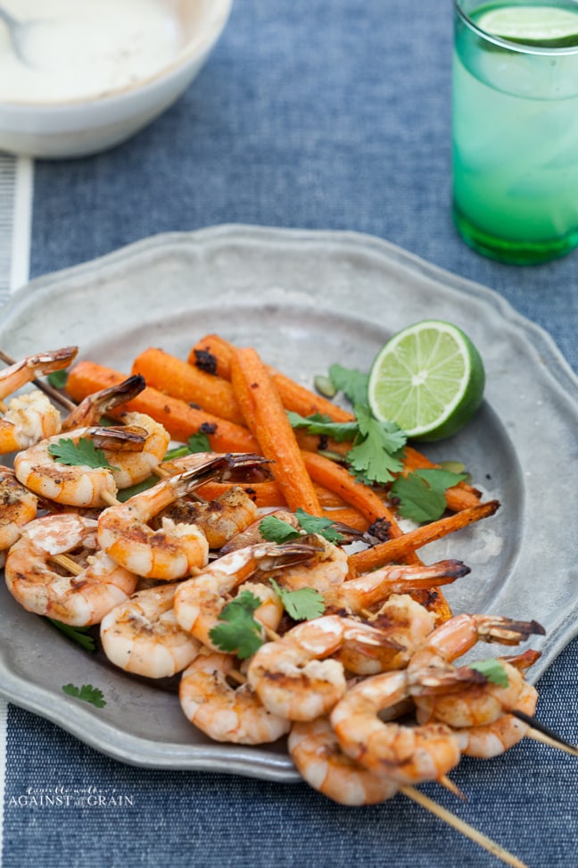 Paleo Tequila Lime Shrimp from Danielle Walker's Against all Grain