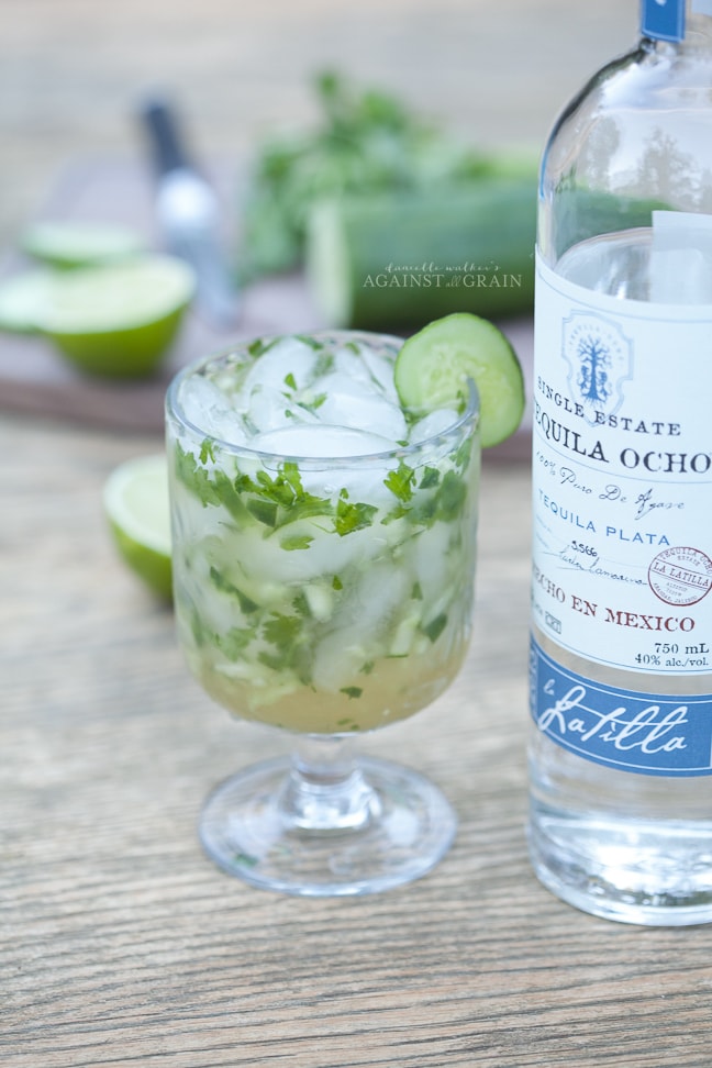 Paleo Cucumber Cilantro Margarita from Danielle Walker's Against all Grain