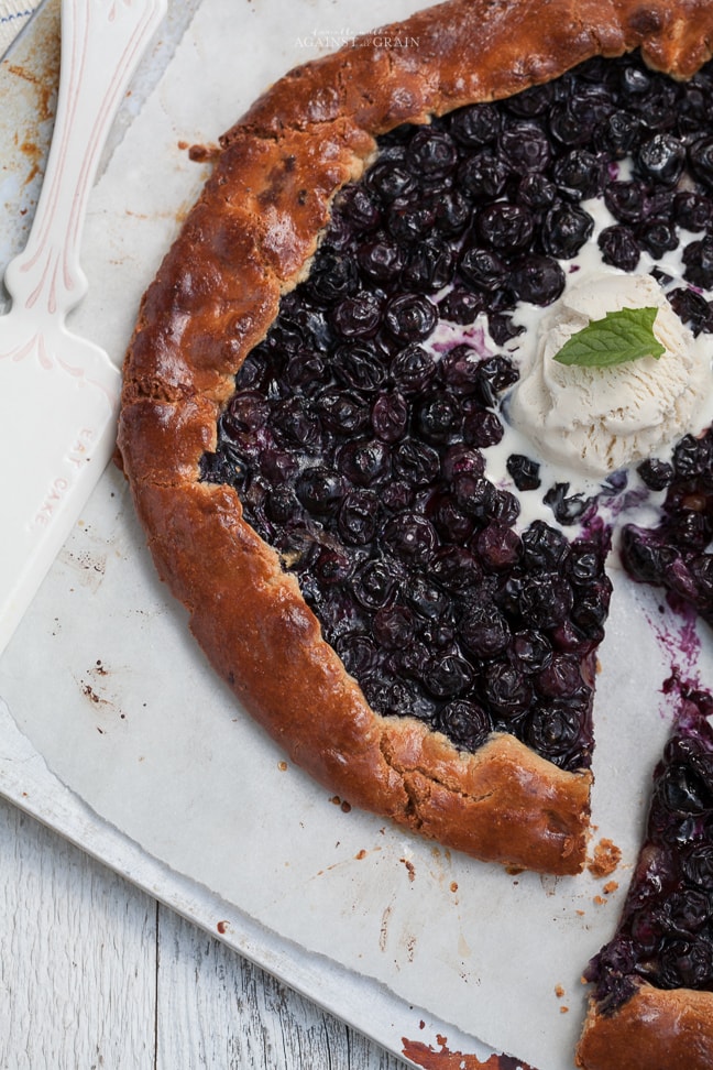 Gluten Free Blueberry Galette | Against All Grain - Delectable paleo ...