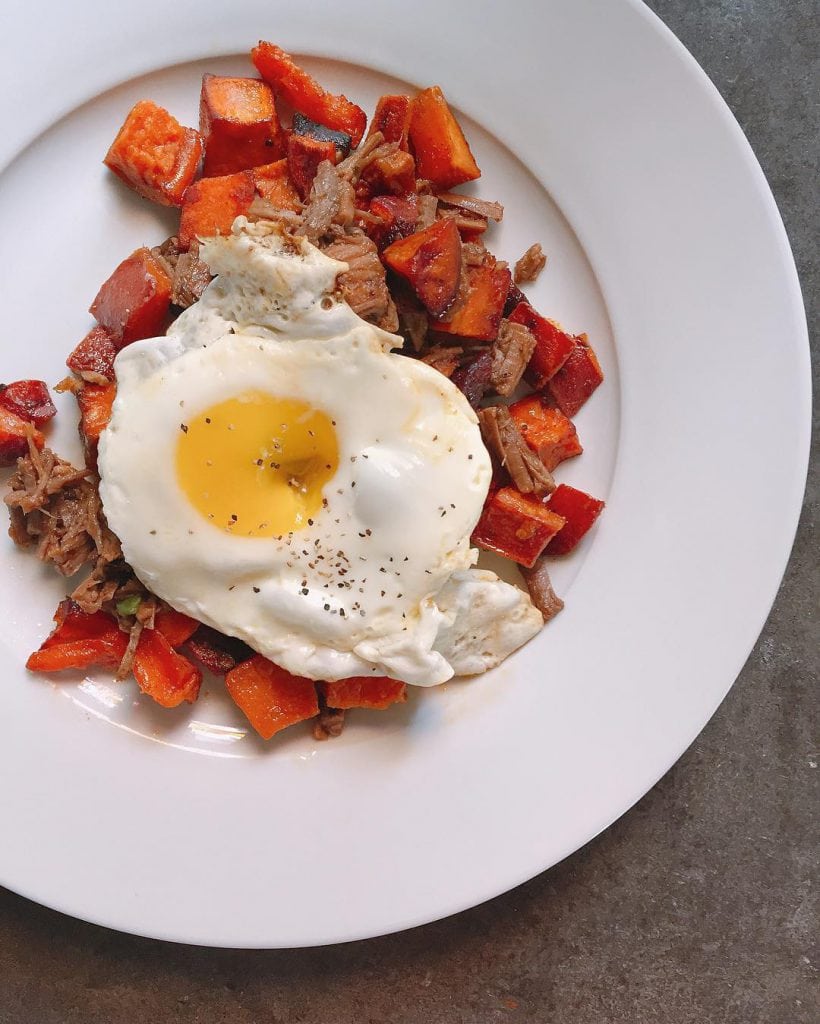 Leftovers_for_breakfast._Smoky_Bacon_Sweet_Potatoes_with_brisket_and_a_fried_egg.____danielleeats__againstallgrain__paleo copy