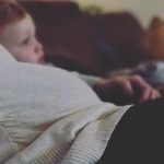 Easton snuggles fever