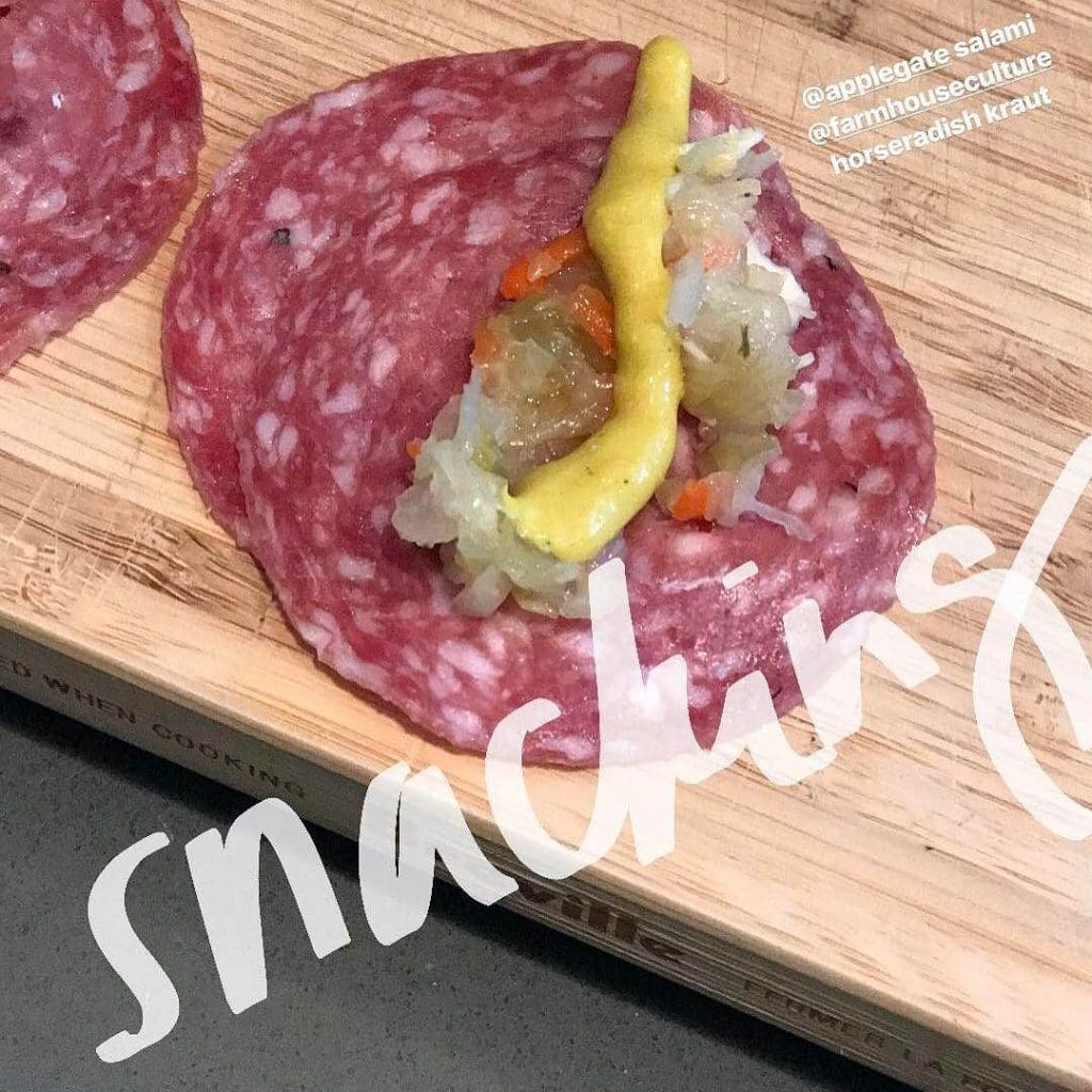 salami snacking