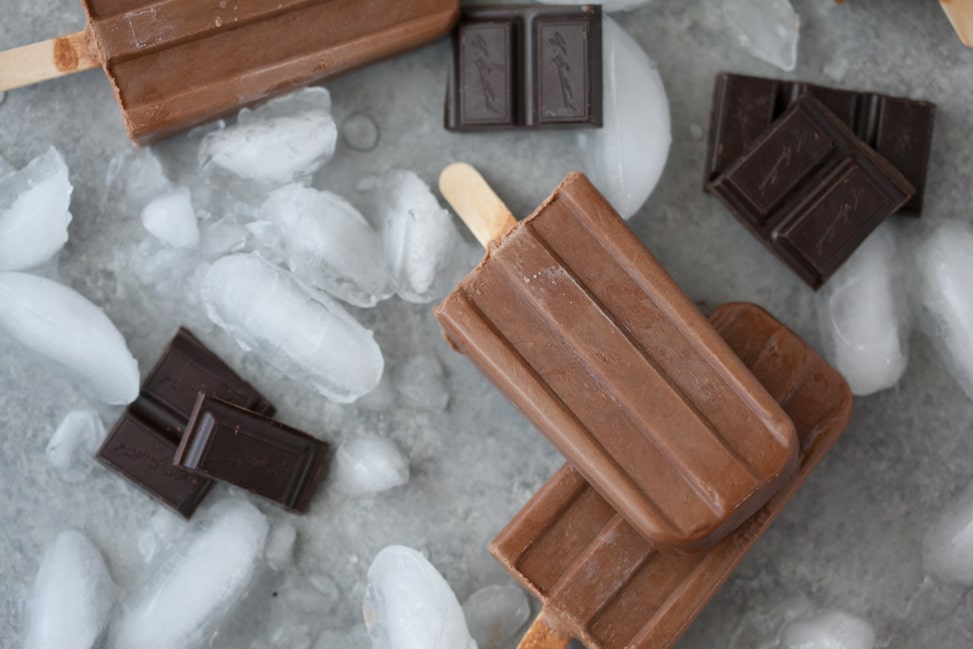 Frozen dairy free fudgesicles are a perfect treat for a hot summer day!