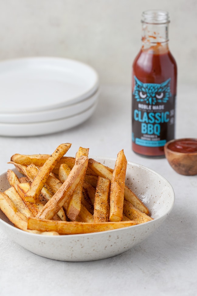 Homemade Seasoned French Fries • The Heirloom Pantry