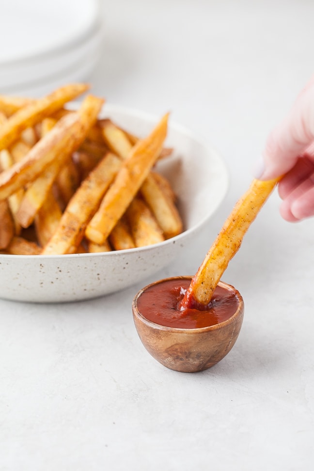 Homemade Seasoned French Fries • The Heirloom Pantry