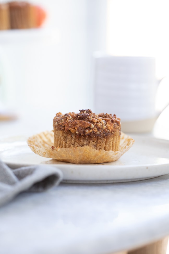 Gluten Free Spiced Apple Crumble Muffins