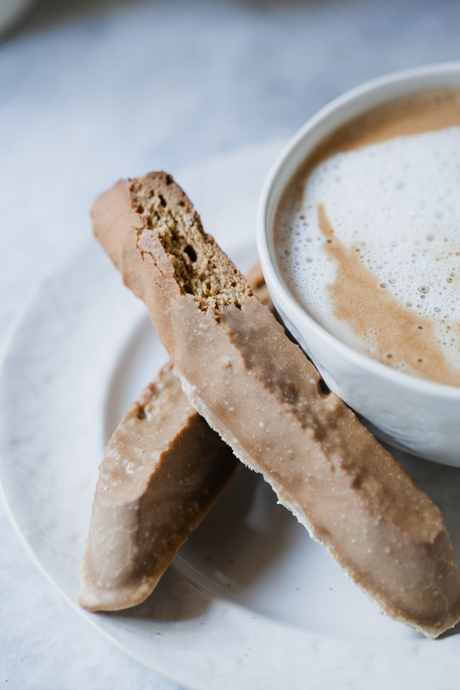 Maple Frosted Pumpkin Spice Biscotti