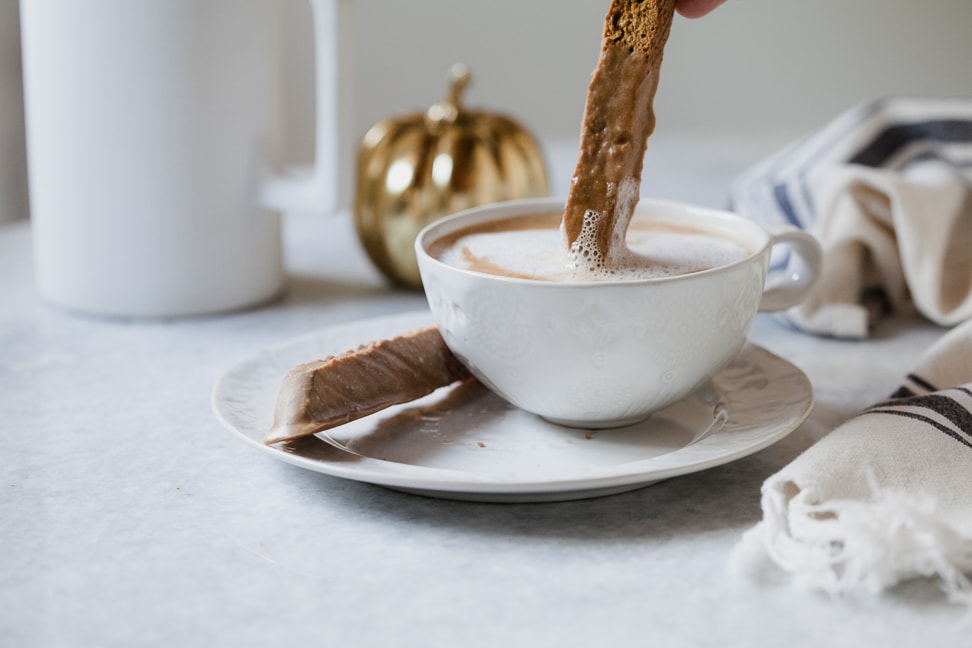 Maple Frosted Pumpkin Spice Biscotti