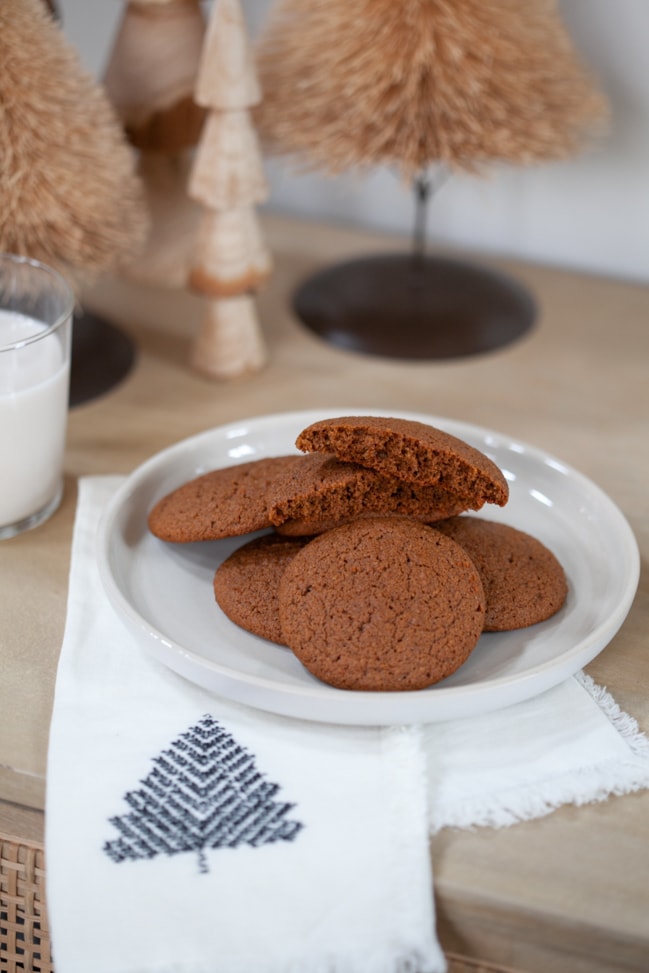 Gluten Free Chewy Ginger Molasses Cookies