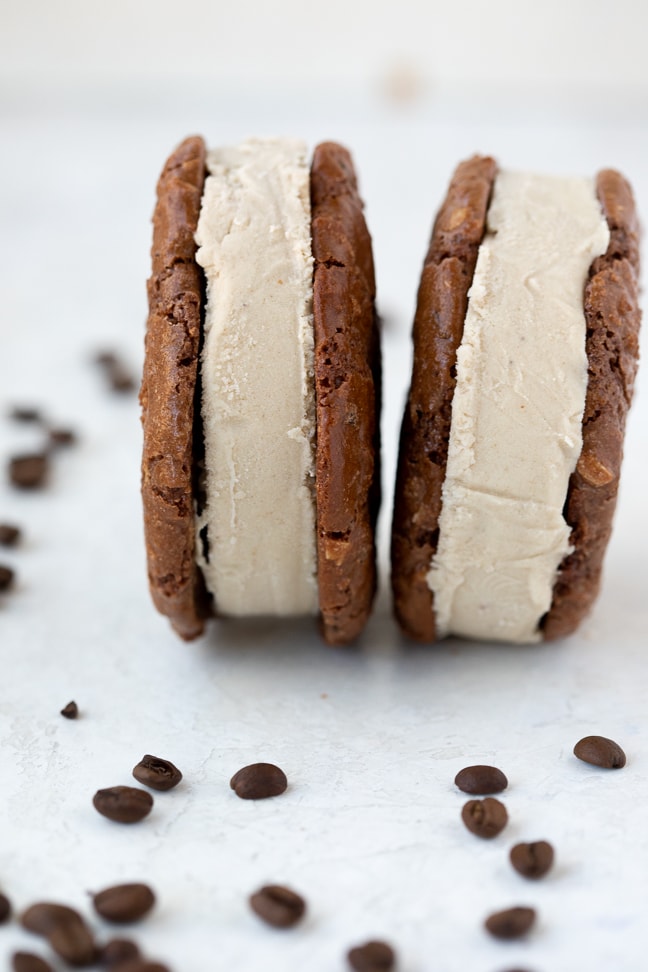 Ice cream cookie sandwiches