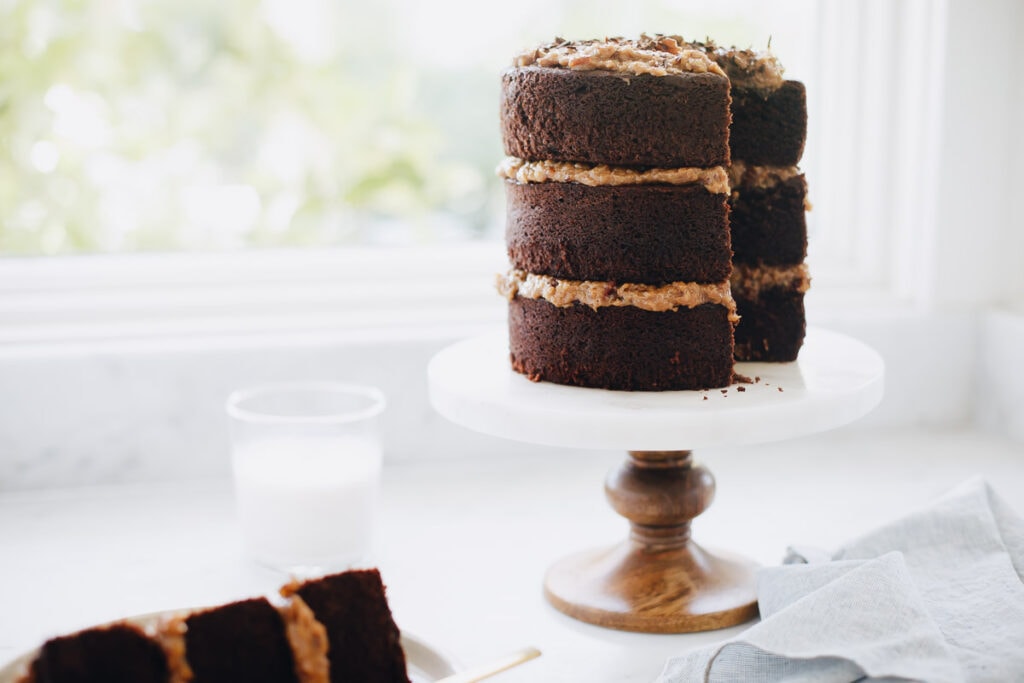 German Chocolate Layer Cake - Classy Girl Cupcakes