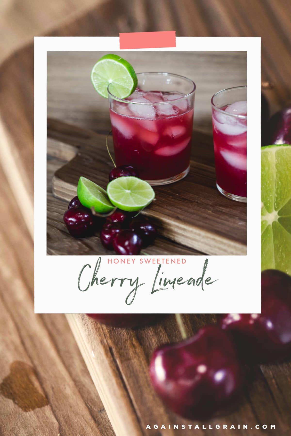 Refined Sugar-Free Cherry Limeade | Against All Grain - Delectable