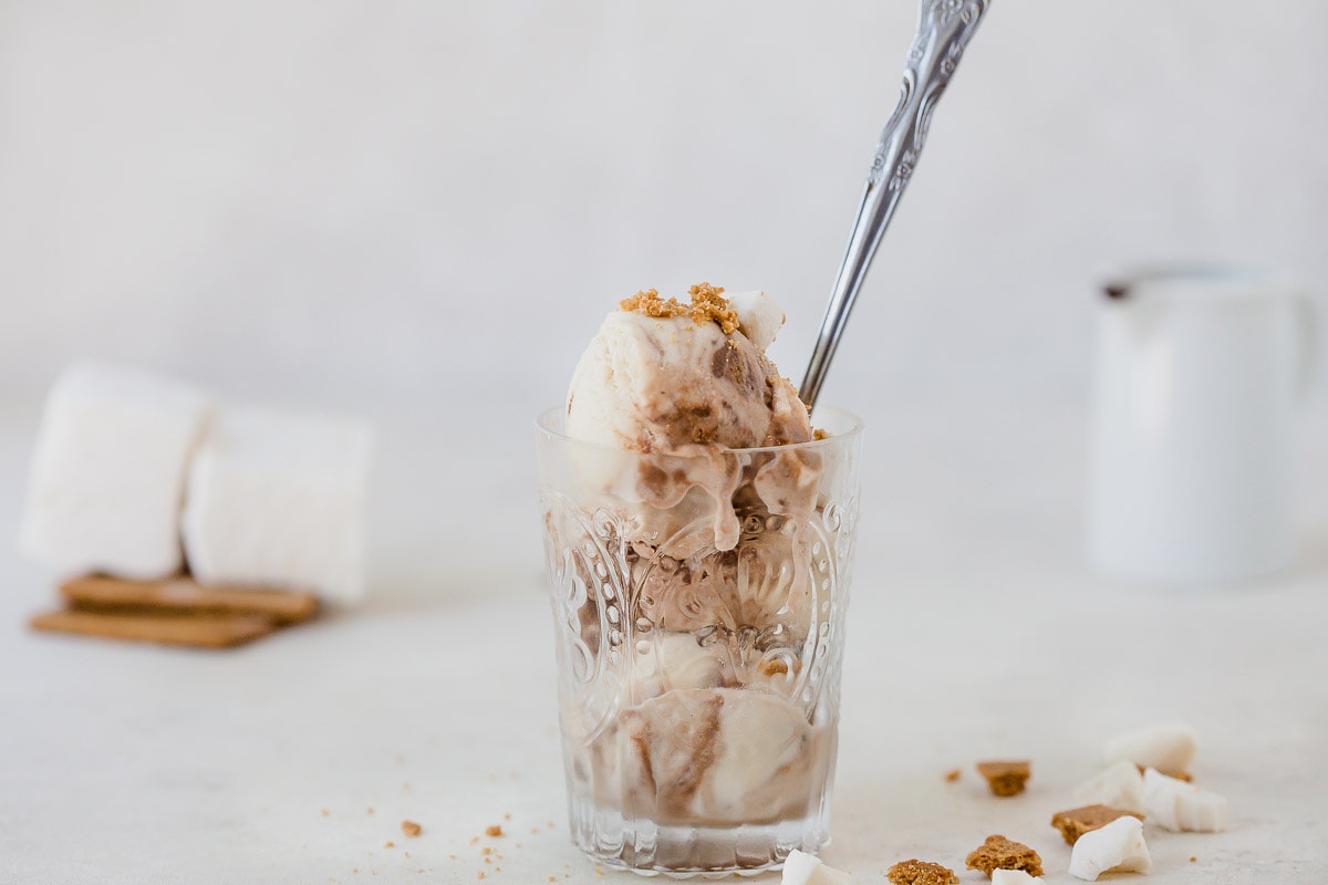 Dairy-Free S'mores Ice Cream