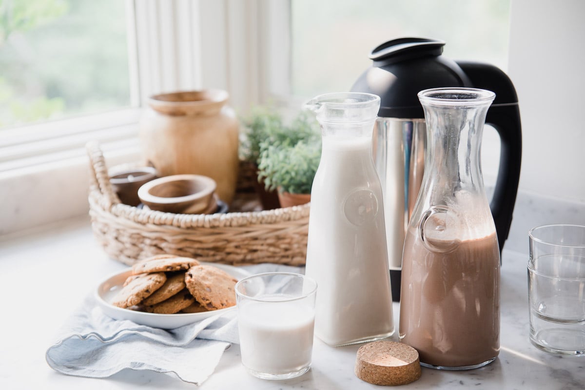 Vanilla Maple Almond Milk (Without a Blender!)